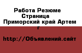 Работа Резюме - Страница 2 . Приморский край,Артем г.